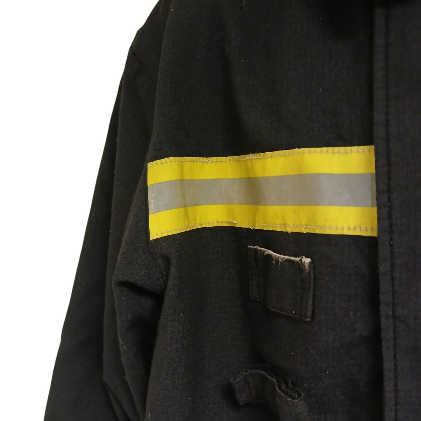 Firefighter Jacket Black Hi Vis Viz Fireman Uniform Coat Goretex Reflective B