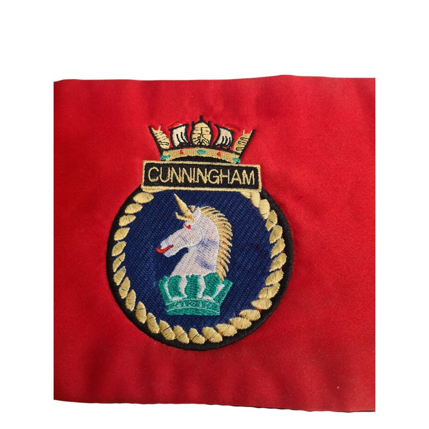 HMS Cunningham Red Cummerbund Military Issue Mess Dress Waist 34 Collector Film