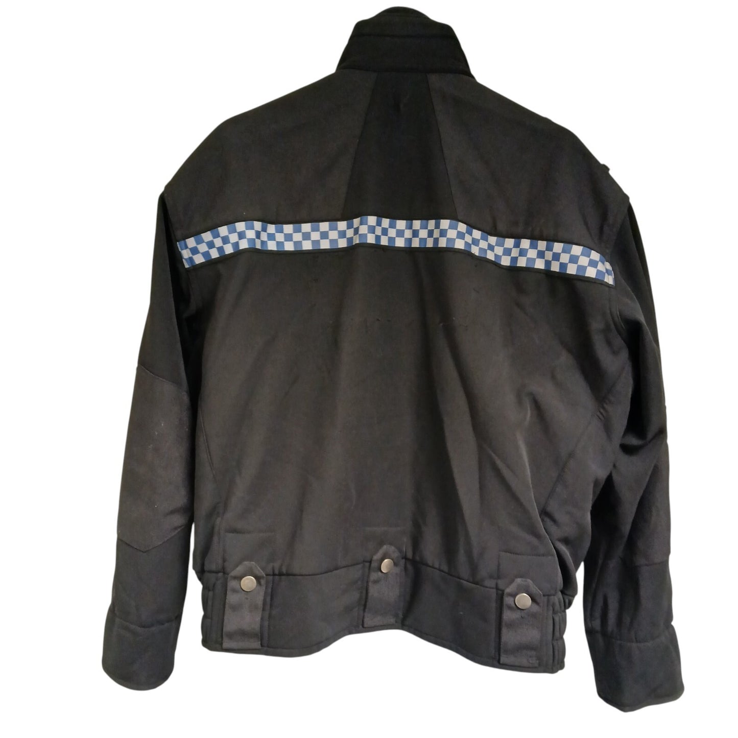 Polartec Windproof Soft Shell Thin Fleece Lined Klickfast Police Black Checked