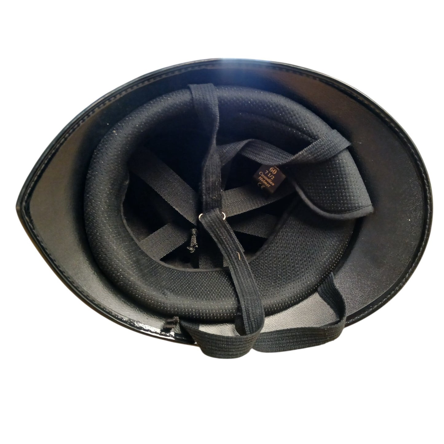 Police Helmet Coxcomb Custodian Black Band Bobby Collector TV Film A Grade