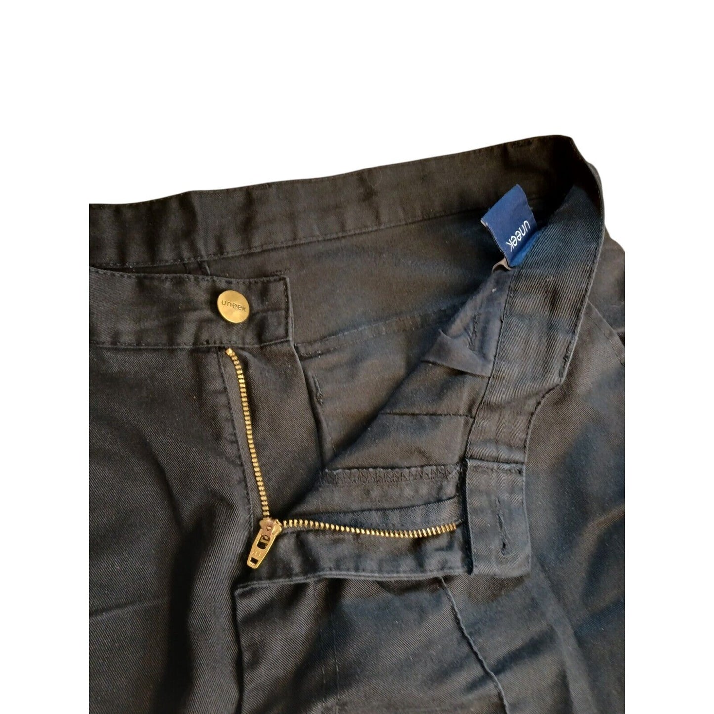 Combat Cargo Work Trousers Mens Black Ex Police Airsoft Paintball SecurityGrade1