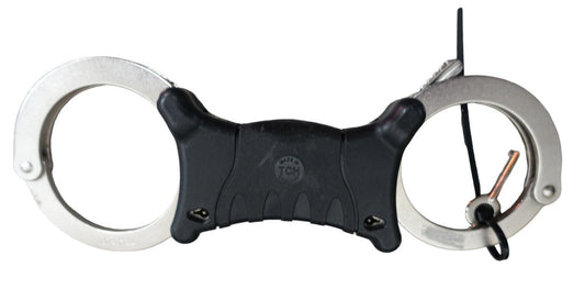 TCH840 Handcuffs Speedcuffs Cuffs Genuine Ex Police Rigid Handcuffs With 1 Key