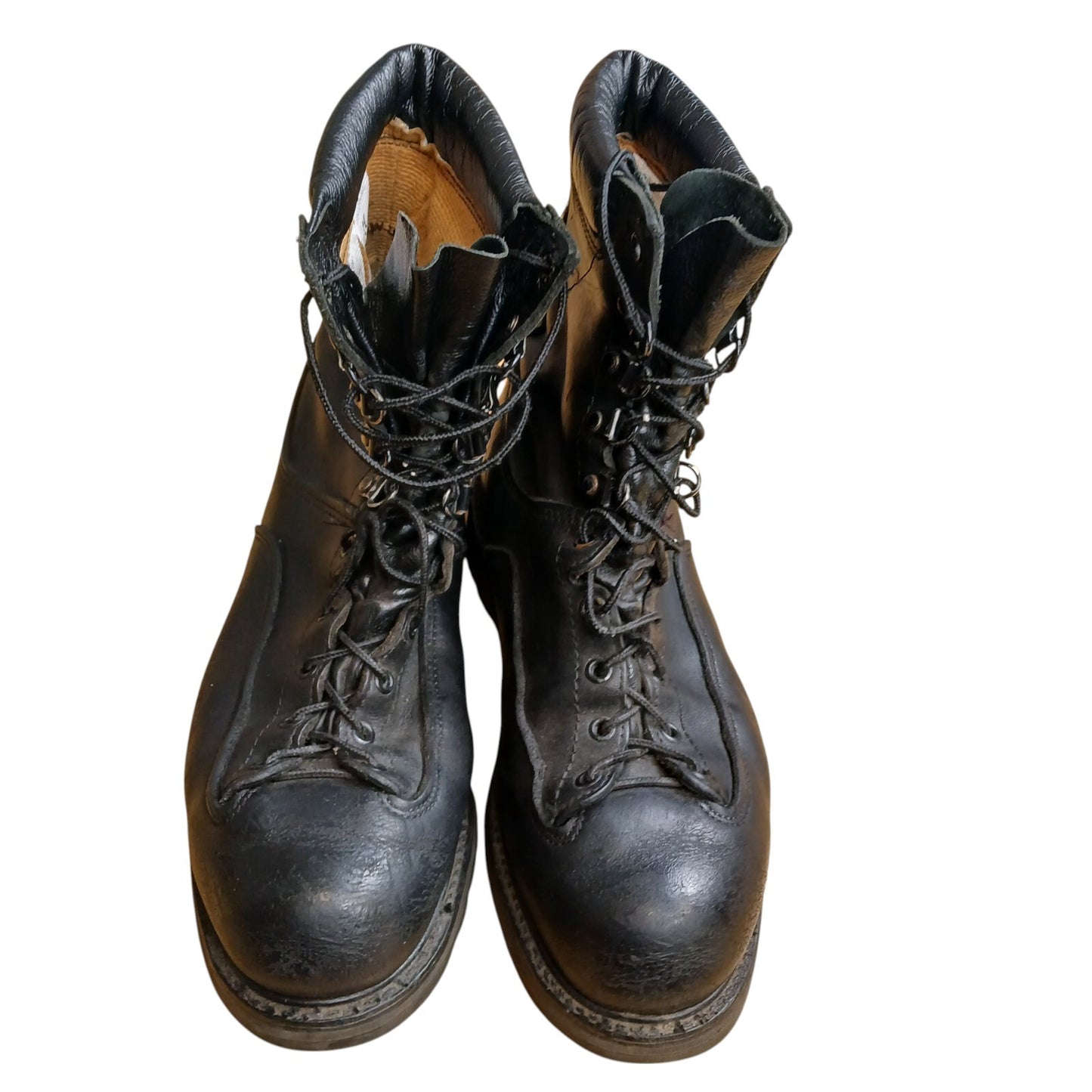Matterhorn Black Leather Boots Combat Goretex UK 9 Safety 7831 USA Vibram Laced