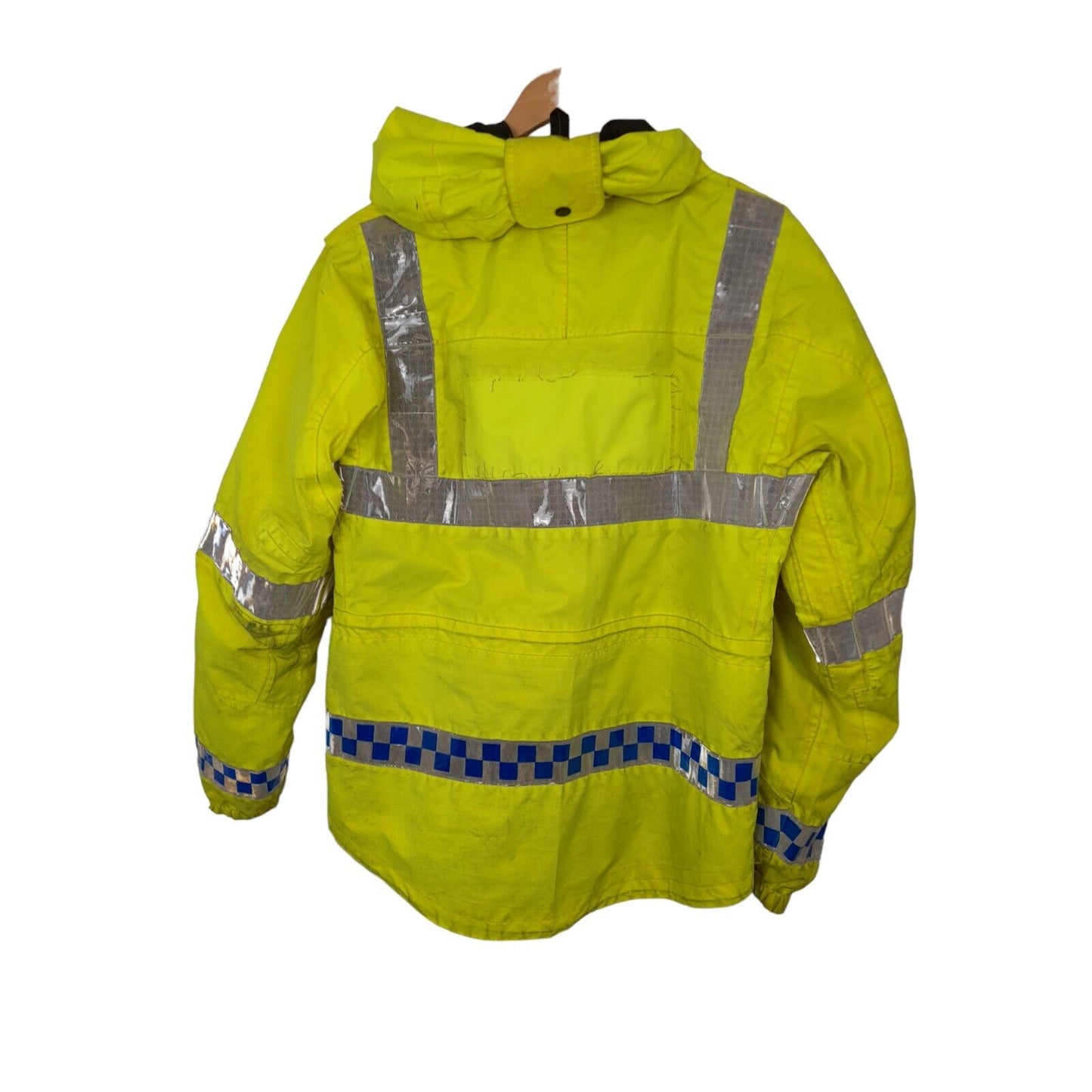 Keela Hi Vis Jacket ExPolice Waterproof Anorak Security EmergencyRecovery GradeB