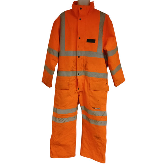 Cosalt Goretex Coverall Hi Vis Hi Viz Orange Waterproof Railway